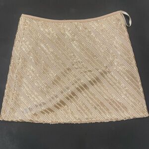 BLAQUE LABEL Gold and Silver mini skirt